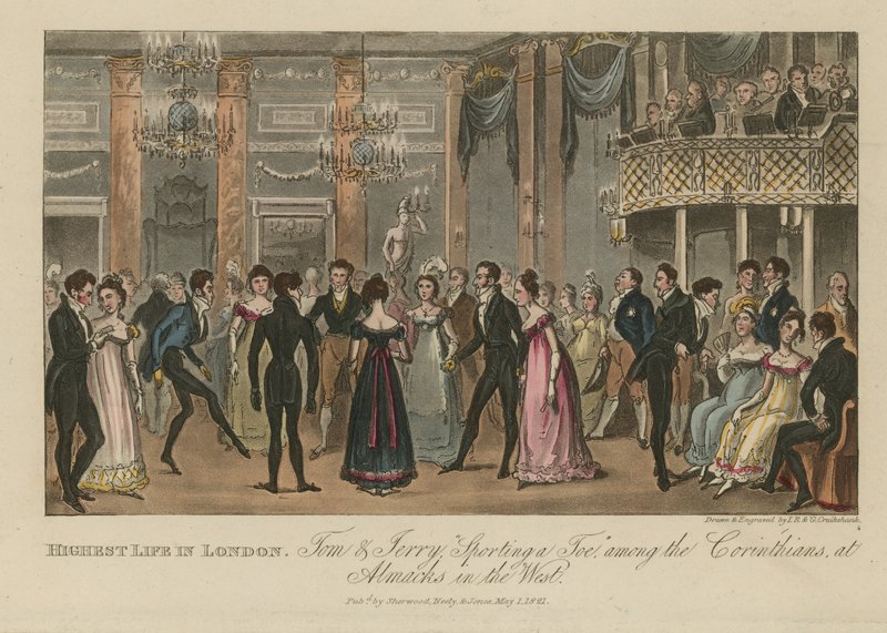 La vita più alta a Londra da Isaac, Robert and George Cruikshank