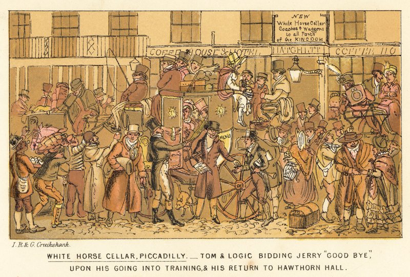 White Horse Cellar, Piccadilly da Isaac, Robert and George Cruikshank
