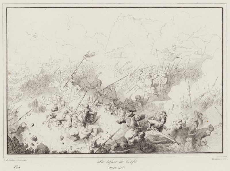 La difesa di Corfù, 1716 da Italian School