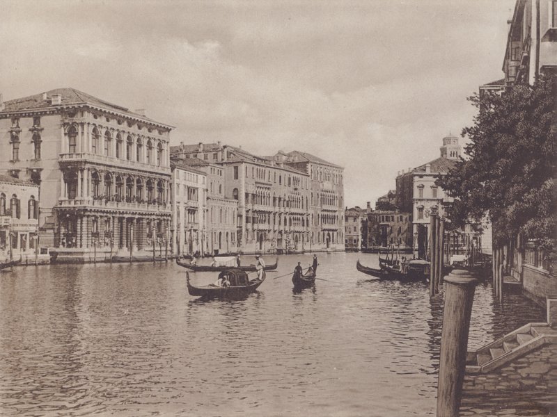 Canal Grande e Palazzo Browning da Italian Photographer
