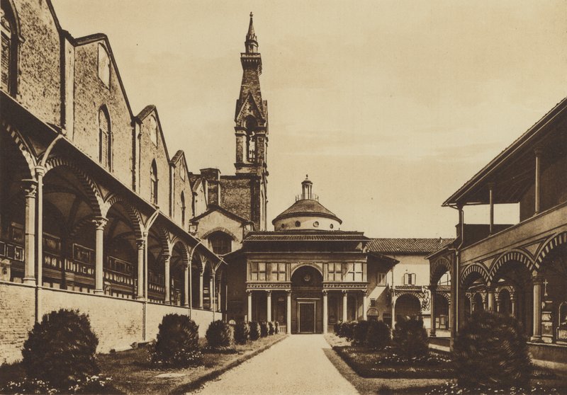 Firenze: Chiesa di S Croce, Chiostro da Italian Photographer