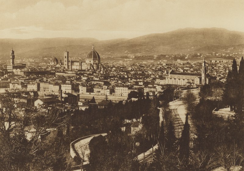 Firenze: Panorama di Firenze visto da S Miniato al Monte da Italian Photographer
