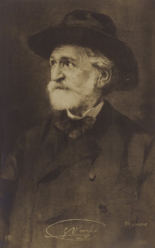 Ritratto di Giuseppe Verdi da Italian Photographer