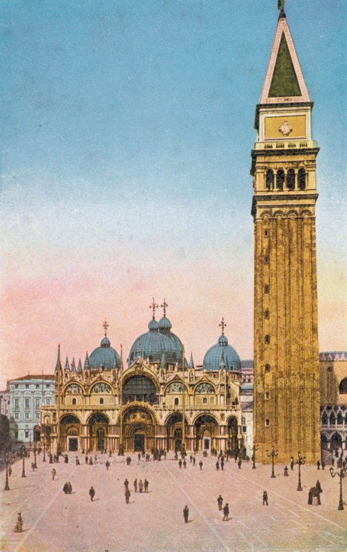Venezia/Venice: Piazza S Marco e Campanile (coloured photo) da Italian Photographer