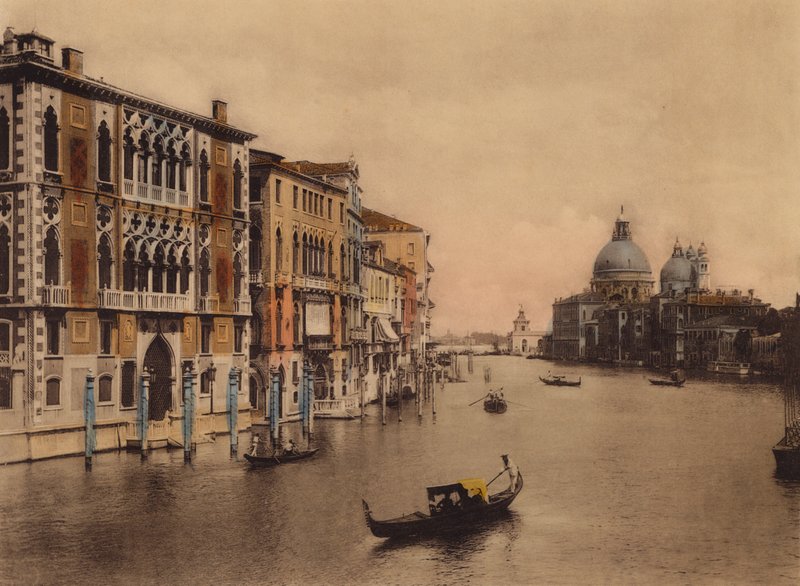 Venezia / Venice: Canal Grande e Chiesa della Salute (coloured photo) da Italian Photographer