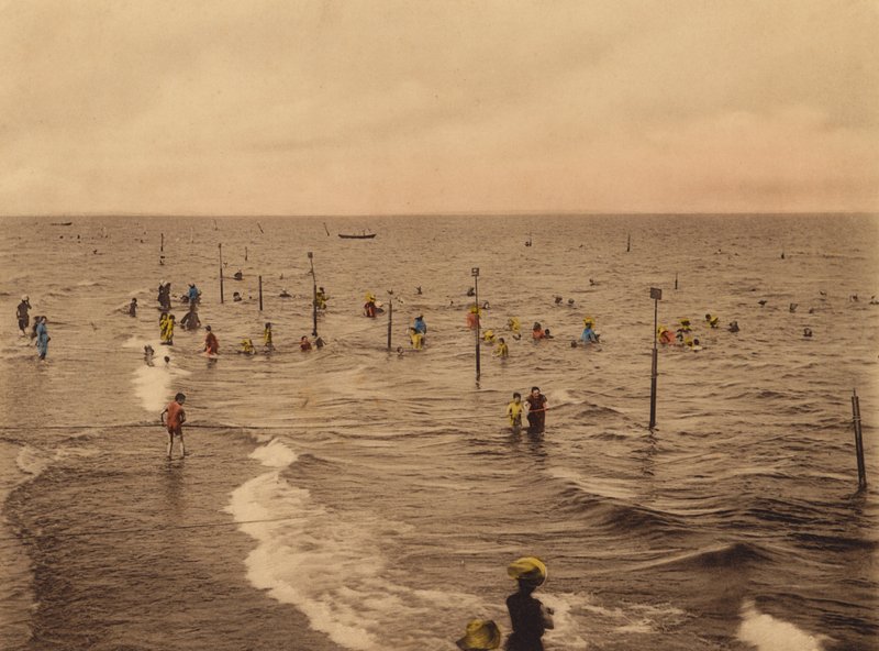 Venezia / Venice: Lido, Bagni di Mare (coloured photo) da Italian Photographer