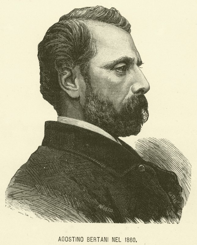 Agostino Bertani Nel 1860 (incisione) da Italian School