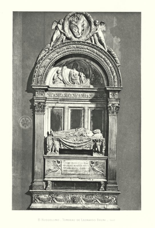 B Rossellino, Tombeau de Leonardo Bruni da Italian School