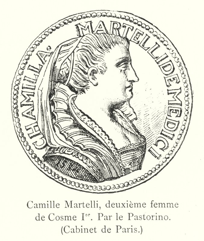 Camilla Martelli, seconda moglie di Cosimo I, Par le Pastorino, Cabinet de Paris da Italian School