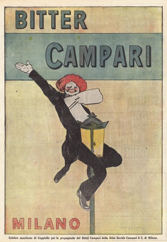 Campari Bitters (litografia a colori) da Italian School
