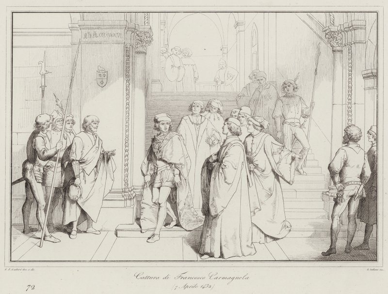 Cattura di Francesco Carmagnola da Italian School