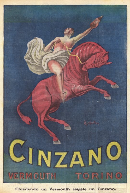 Cinzano Vermouth Torino (litografia a colori) da Italian School