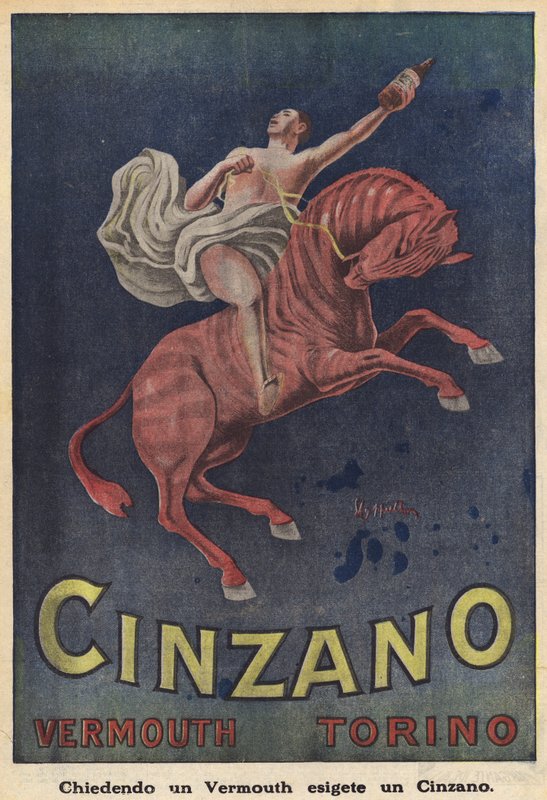 Cinzano Vermouth Torino (litografia a colori) da Italian School