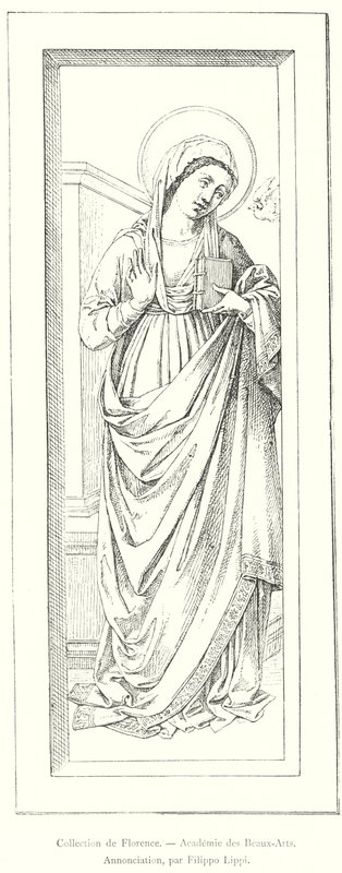 Collezione di Firenze, Accademia delle Belle Arti, Annunciazione, di Filippo Lippi da Italian School
