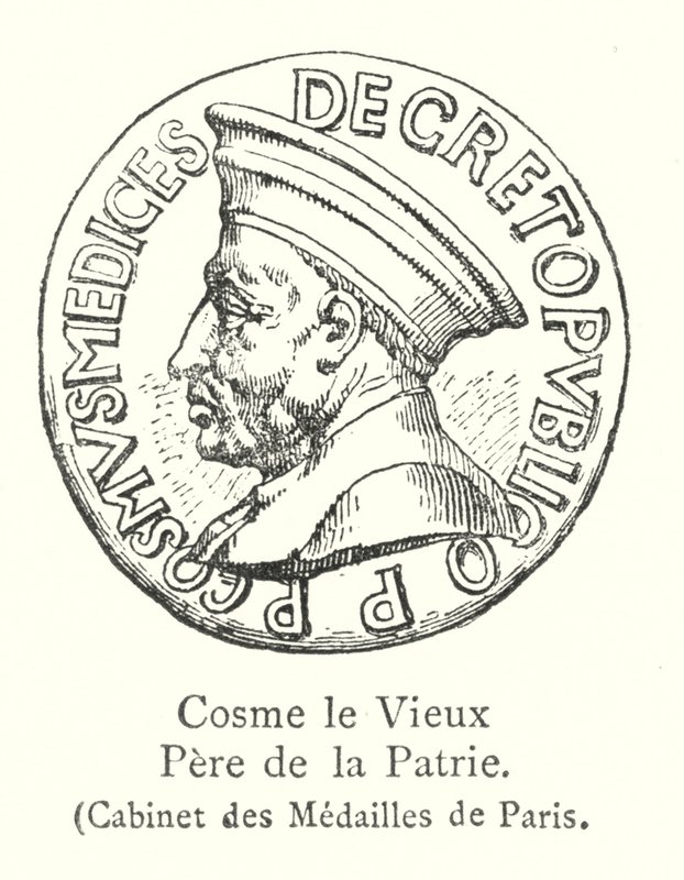 Cosimo il Vecchio, Padre della Patria, Cabinet des Medailles de Paris da Italian School