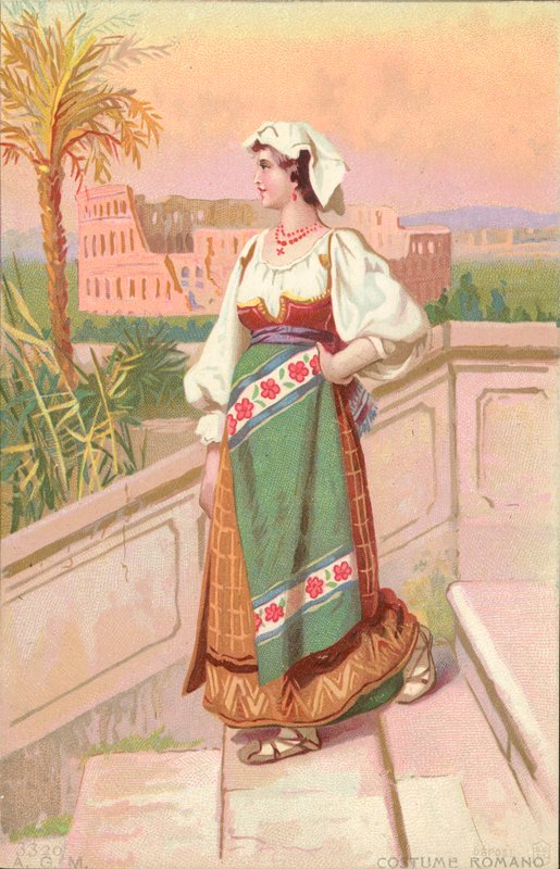 Costume Romano (chromolitho) da Italian School