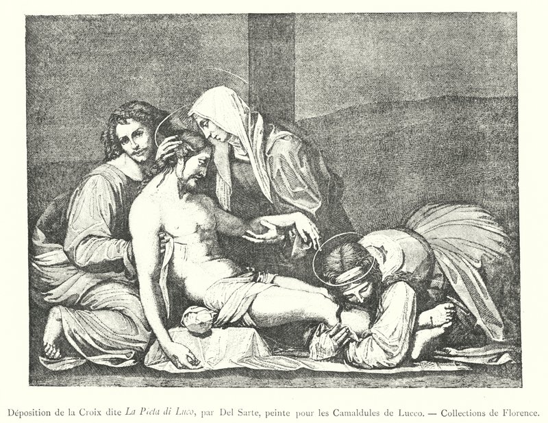 Deposizione dalla Croce detta La Pietà di Luco, Collezioni di Firenze (incisione) da Italian School