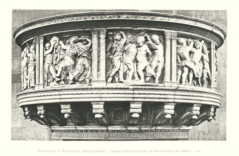 Donatello e Michele di Bartolommeo, pulpito esterno della Cattedrale di Prato da Italian School
