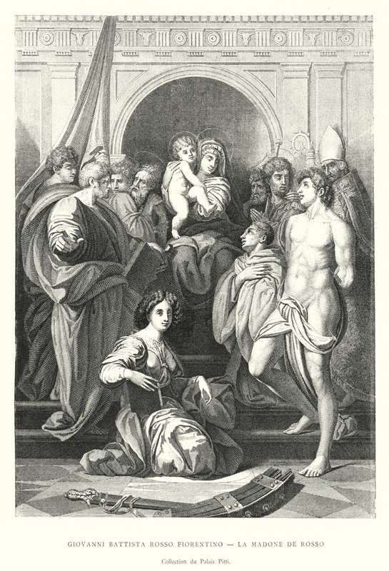 Giovanni Battista Rosso Fiorentino, La Madonna di Rosso, Collezione del Palazzo Pitti da Italian School