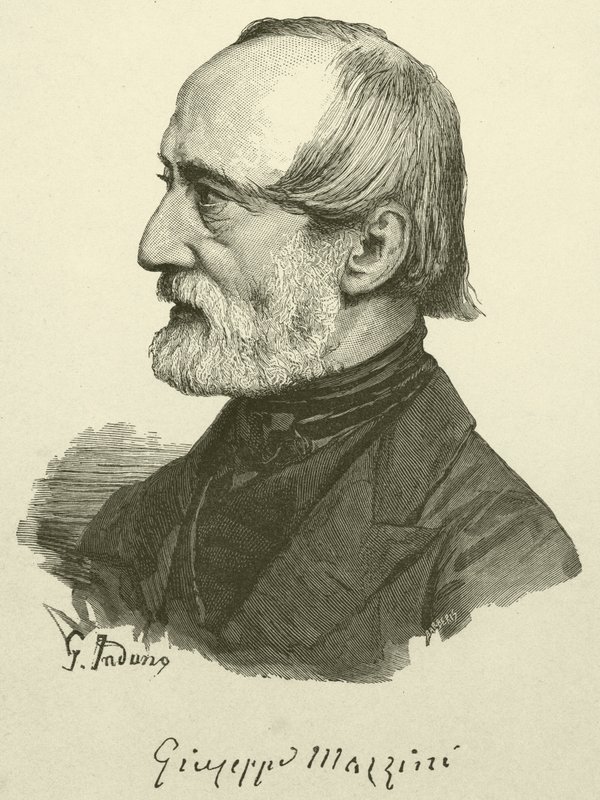 Giuseppe Mazzini (incisione) da Italian School