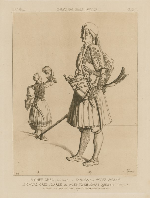 Costumi greci del XIX secolo da Italian School