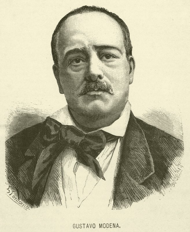 Gustavo Modena (incisione) da Italian School