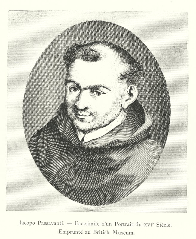 Jacopo Passavanti, Fac-simile di un Ritratto del XVI secolo, Preso dal British Museum da Italian School