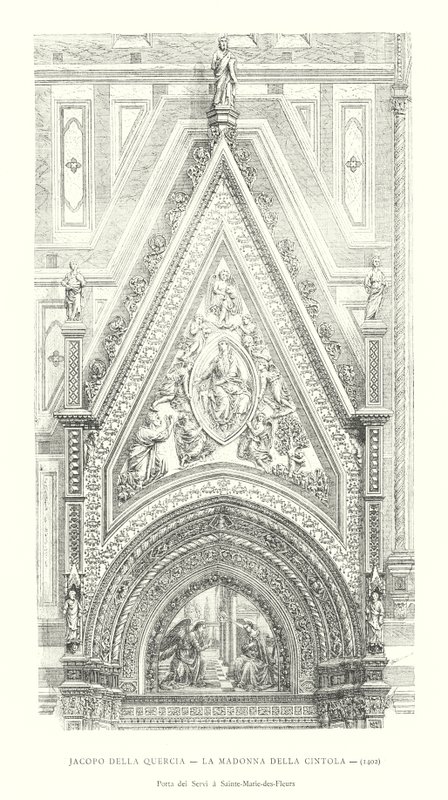 Jacopo della Quercia, La Madonna della Cintola da Italian School