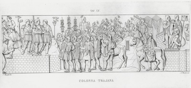 La Colonna Traiana (incisione) da Italian School