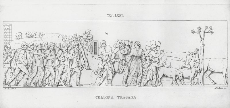 La Colonna Traiana (incisione) da Italian School