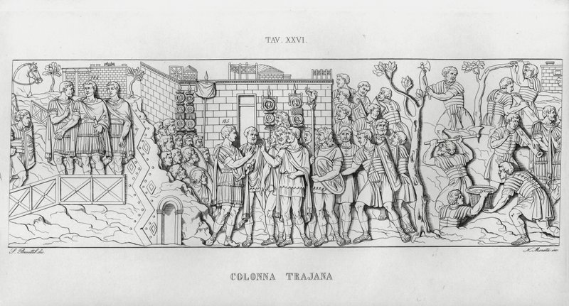 La Colonna Traiana da Italian School