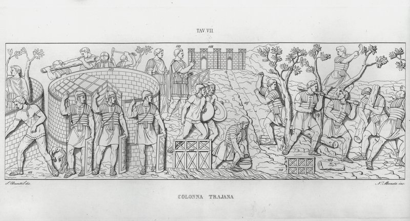 La Colonna Traiana da Italian School