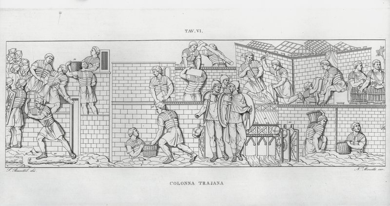 La Colonna Traiana da Italian School