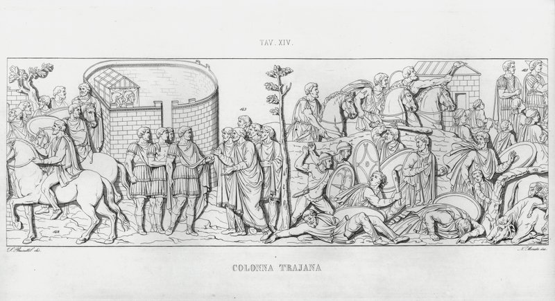 La Colonna Traiana (incisione) da Italian School
