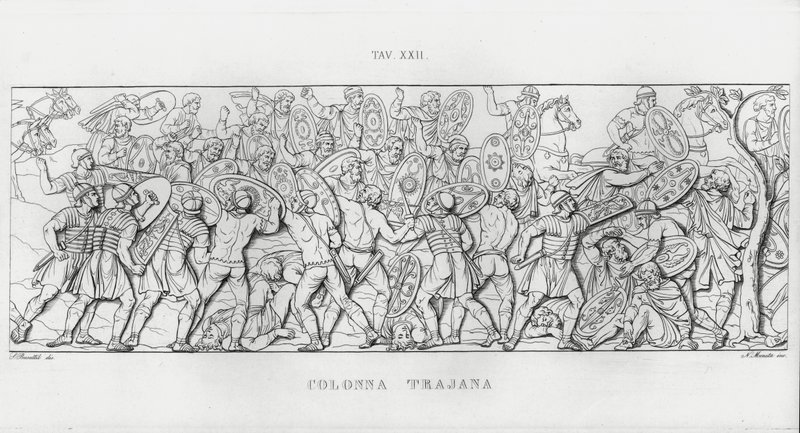 La Colonna Traiana (incisione) da Italian School