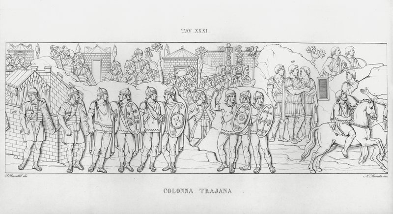 La Colonna Traiana (incisione) da Italian School