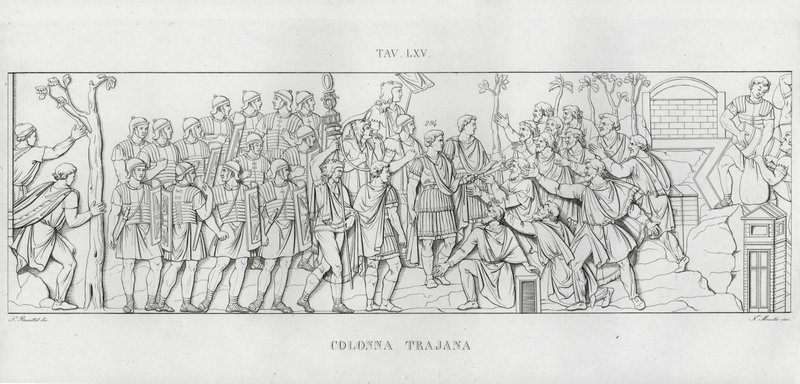La Colonna Traiana (incisione) da Italian School