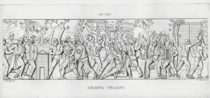 La Colonna Traiana (incisione) da Italian School