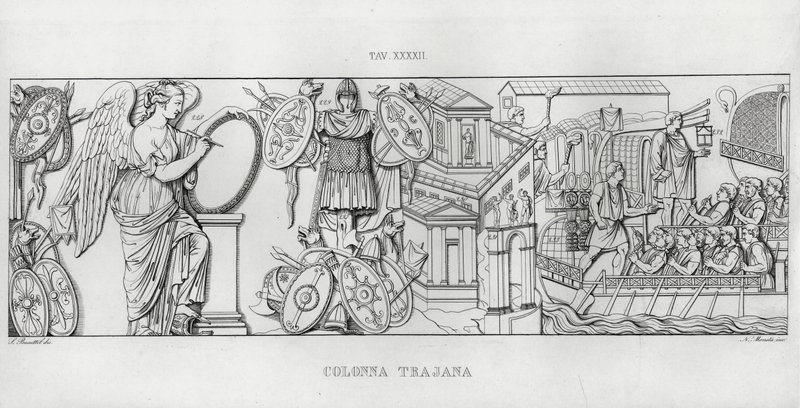 La Colonna Traiana da Italian School