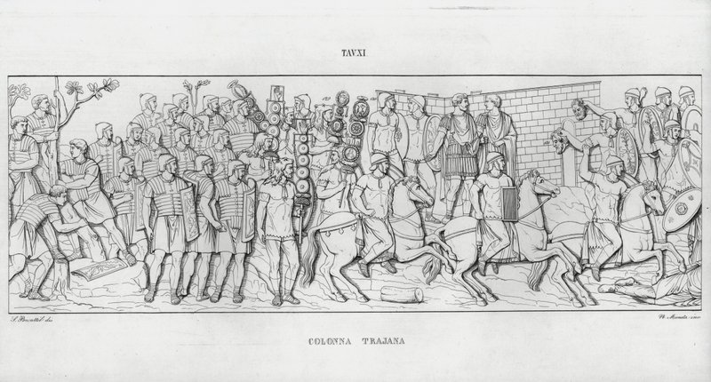 La Colonna Traiana da Italian School