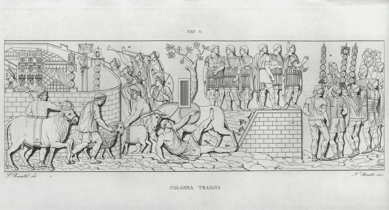La Colonna Traiana da Italian School