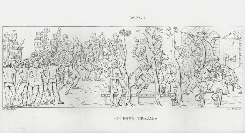 La Colonna Traiana da Italian School