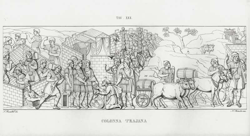La Colonna Traiana da Italian School