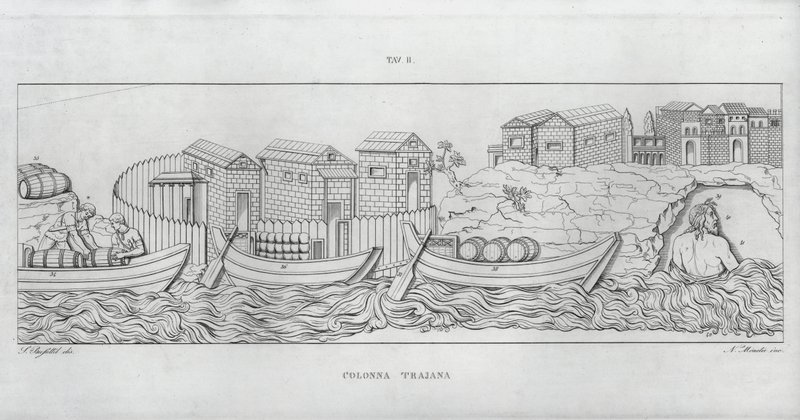 La Colonna Traiana da Italian School