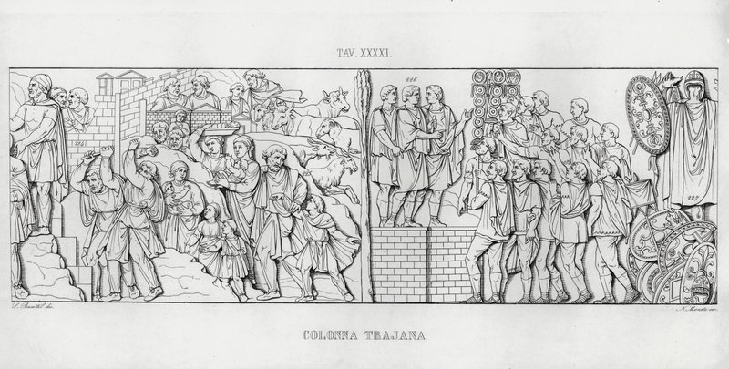 La Colonna Traiana da Italian School