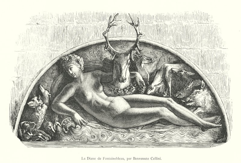 La Diana di Fontainebleau, di Benvenuto Cellini da Italian School