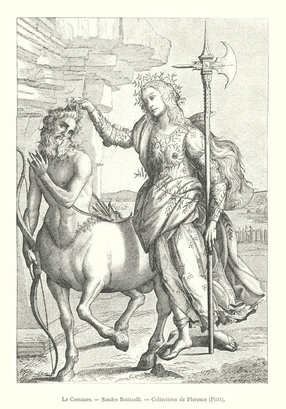 Le Centaure, Sandro Botticelli, Collections de Florence, Pitti da Italian School