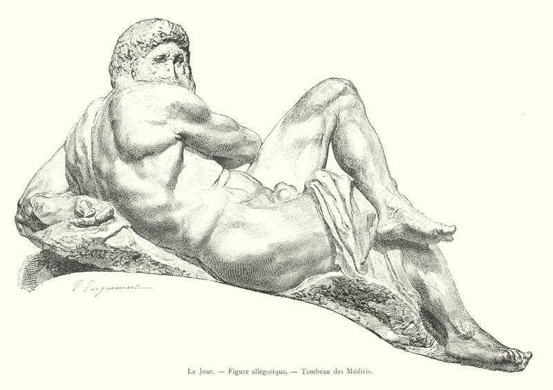 Le Jour, Figure allegorique, Tombeau des Medicis da Italian School