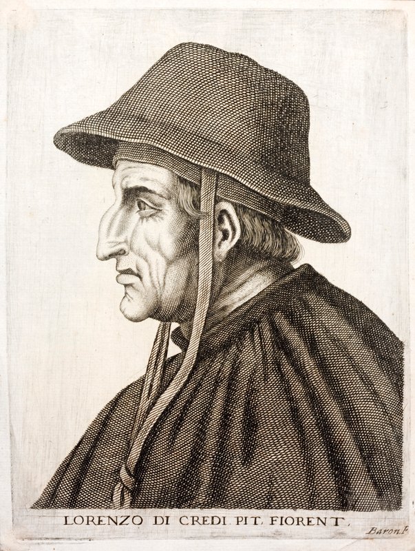 Lorenzo di Credi, pittore rinascimentale italiano (incisione) da Italian School