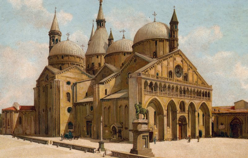 Padova / Padua: Chiesa del Santo, Basilica di S Antonio (chromolitho) da Italian School